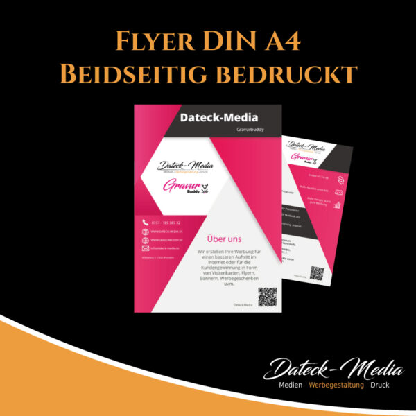 Flyer DIN A4 beidseitig bedruckt