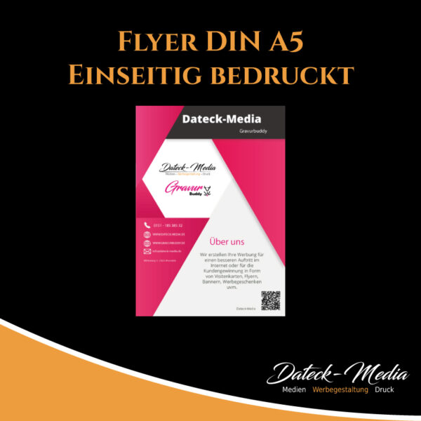 Flyer DIN A5 einseitig bedruckt